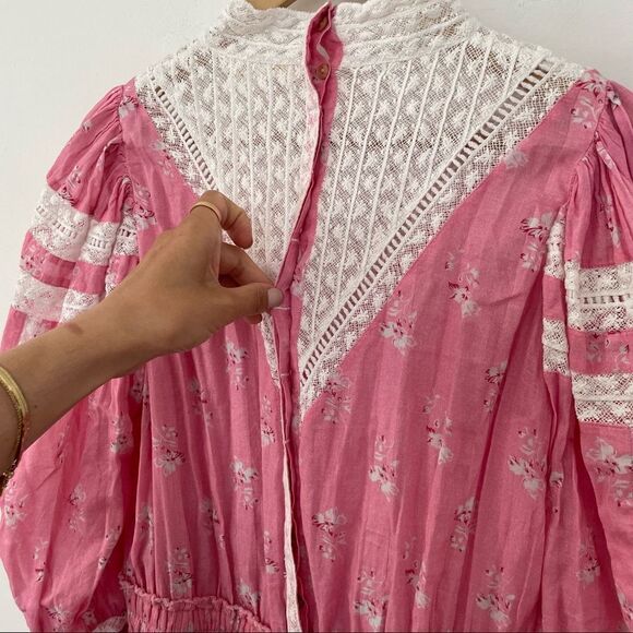 LOVESHACKFANCY Viola Dress in Pink - Picture 7 of 12